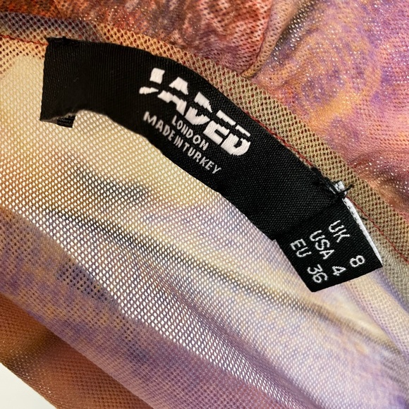 Jaded London Allele Lace Up Top Butterfly Mesh Corset Y2K Ruffle Frill Size 4 - Picture 6 of 17